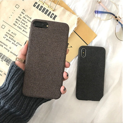 

NeillieN mobile phone cover Flax cashmere mobile phone case in autumn&winterApply to iPhone Series Mobile ShellPure color