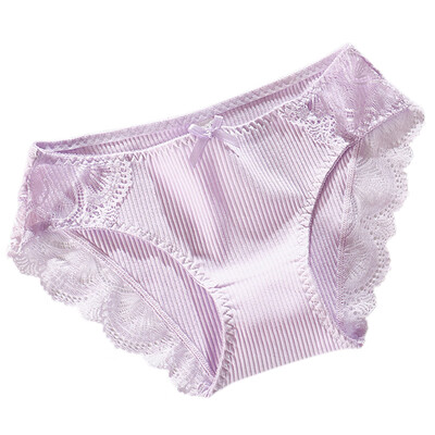 

Japanese thread cotton girl underwear Sexy lace low waist seamless breathable women briefs