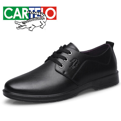 

Cartier crocodile CARTELO fashion trend wild tie with low wear&comfortable comfortable leather business shoes men 6201 black 39
