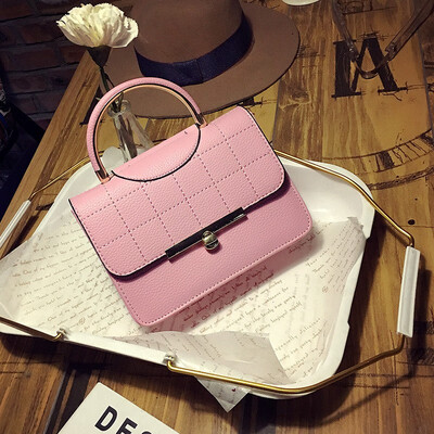 

High Quality Korean Girl PU Handbag Fashion Single Shoulder Top-handle Bags Mujer Bolso Designer Female Messenger Clutch Bag