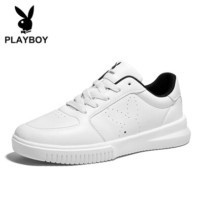 

Playboy PLAYBOY sports running casual shoes mens thick bottom non-slip wild PL611028 white black 41