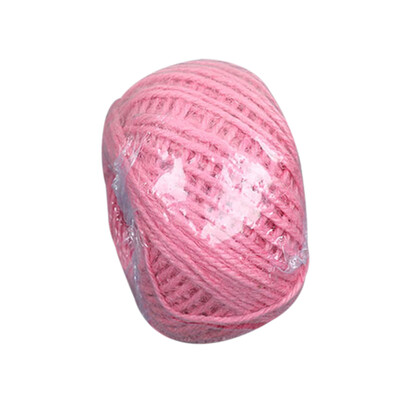 

50m Colorful Jute Twine Hemp Rope String Packing Wrapping Ribbon Crafting Cord for Arts Crafts DIY Gift