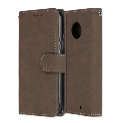 

MOONCASE Motorola Moto X4 Vintage Scrub 3 Card Case - Brown