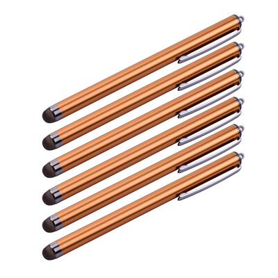 

135cm 53in Universal Capacitive Stylus Pens for TouchScreens Cellphone Tablet with Fiber Tips Bundle of 6pcs 6Silver