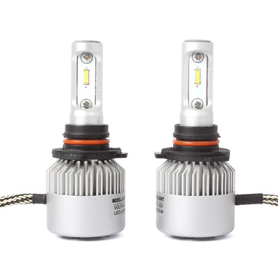 

9005 S2-TX-S Enhanced Edition PRO 2PCS Led Cob LED Chip Car Headlamp 36W 6500K White Light 8000LM Car Bulb Fog Light Silver