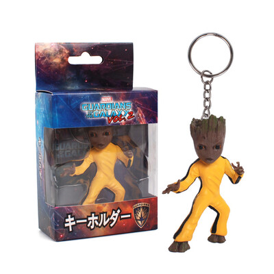 

Guardians of the Galaxy Vol 2 Lovely Tree Man Groot Key Ring Cute Baby Grunt Key Chain Action Figure Pendant Groot Ornament