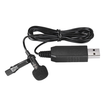 

150cm Portable Mini Clip-on Omni-Directional Stereo USB Mic Microphone for PC Computer