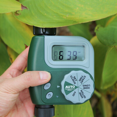 

Outdoor Garden Irrigation Controller Solenoid Valve Timer Single Outlet Programmable Hose Faucet Watering Timer System for Yard