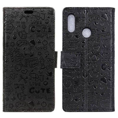 

MOONCASE BQ Aquaris C Little Witch Leather Case - Black