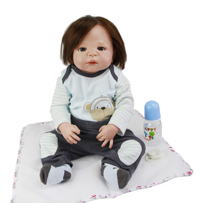

Lifelike 23 Inch Reborn Baby Doll Full Body Silicone Fashion Princess Girl Babies Newborn Doll Toy For Kid Birthday Gift