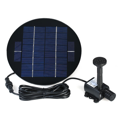 

Decdeal 9V 3W Solar Panel Solar Powered Fountain Submersible Brushless Water Pump Kit for Bird Bath Pond Pull 200LH 150cm Lift