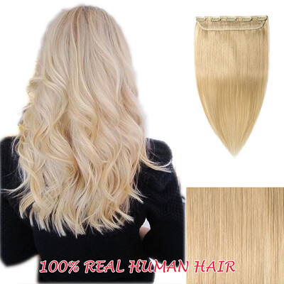 

100 Human Hair Clip In Hair Extensions 9 Colors Can Curly Dyed Washed 1 Piece5 Clips
