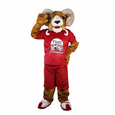 

LangtengRed Sport Goat Antelope Mascot Cartoon Costume Cosplay Party Halloween Christmas Festival Performance