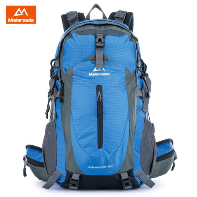 

Maleroads 50L Outdoor Sports Backpack Hiking Camping Water Resistant Nylon Travel Luggage Bike Rucksack Bag