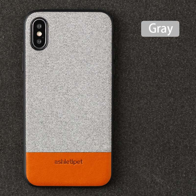 

Leather phone case iPhone5 6 7 8s plus protective shell canvas fight leather all-inclusive all-inclusive for x xs max xrphone case