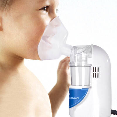 

Portable Ultrasonic Inhaler Nebulizer Household Health Care Children Ultrasonic Personal Atomizer Machine With Cup & Mouthpiece