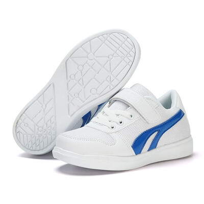 

White shoes 2018 autumn girls mesh cloth wild boys shoes casual Korean childrens shoes