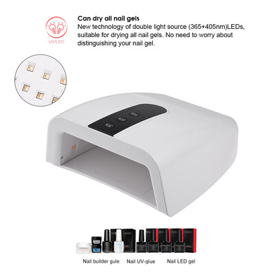 

24W UV LED Nail Lamp Professional Red Light Nail Gel Dryer Machine Fingernails Toenails Curing Equipment Nail Art Tool