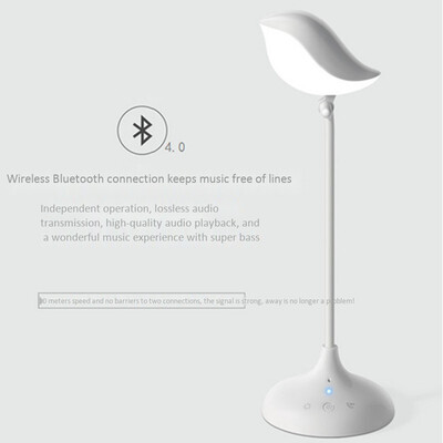 

Smart Bluetooth Speaker LED Table Lamp Wireless Call Audio MP3 Wireless Call Audio HiFi Music Player Eye Protection Learning Light