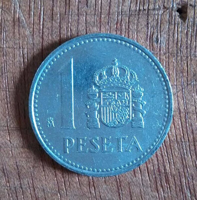

21mm Spain 1 Peseta Coin USED CONDITION