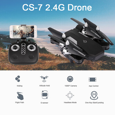

CS-7 Drone with Camera 1080P WiFi FPV Drone Altitude Hold Voice Control G-sensor RC Quadcopter Christmas Gift