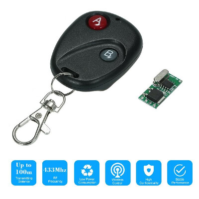 

433Mhz DC 5-18V Universal Receiver Module RF Remote Control Switch Relay 1CH Mini Wireless Control Switch 1PCS 433MHz Transmitte
