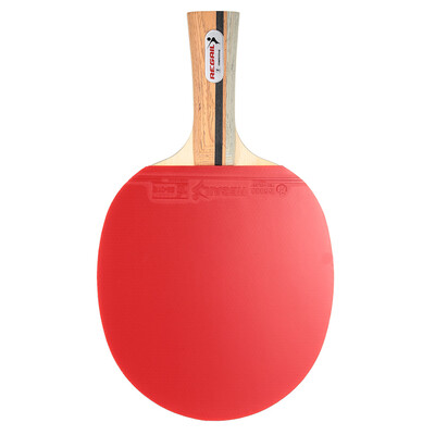 

Wooden Handle Table Tennis Racket Ping Pong Paddle Bat Blade Shakehand Grip Racket with Carrying Bag