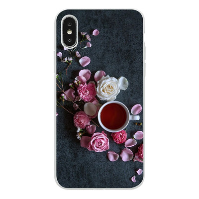 

TPU Soft Phone Case for Huawei Y9 2019 Huawei Y9 2018 Back Cover Rose butterfly flower cat dog style