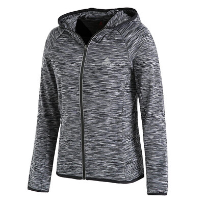 

PEAK womens sweater fall winter new hooded cardigan sports&leisure training jacket jacket DF683062 deep flower gray X2L code