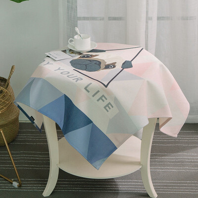 

NeillieN Nordic elk cotton linen table cloth table cloth round table cloth dust-proof tea table cloth European table cloth