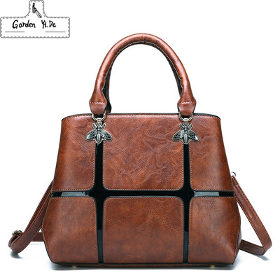 

2019 New Pu Leather Handbag Shoulder Tote Women Bag Satchel Messenger Crossbody Bags Soft Black Womens Bag Handbags