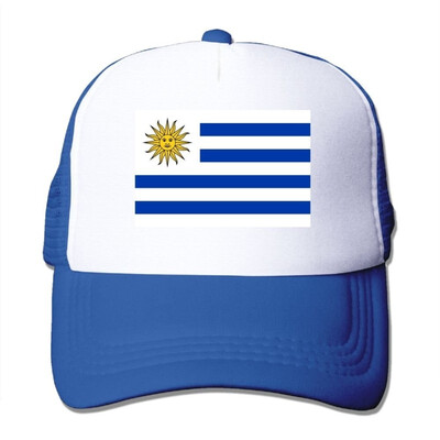 

SHINENGST Uruguay Flag Mesh Trucker CapsHats Adjustable For Unisex Black