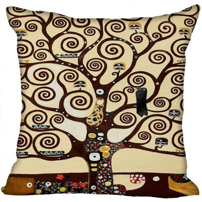 

Gustav Klimt Hot Sale Pillow Case High Quality New Years Pillowcase Decorative Pillow Cover For Wedding Decorative Christmas 35x35CM 35x35CM