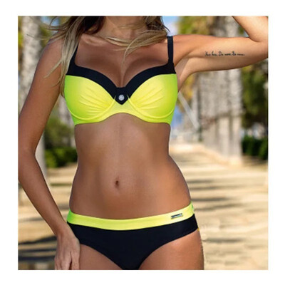 Aa-shop Women Sexy Bathing Suits Bikini Halter Fashion Beach Swimming Fashion Push Up Swimwear