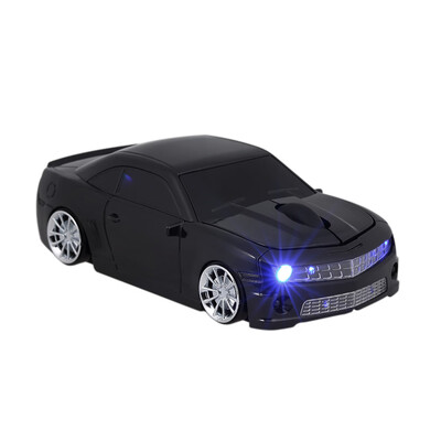 

24G Wireless Car Mouse USB Computer Mice Car Shape 1000 DPI with LED Light Receiver for PC Laptop Blue