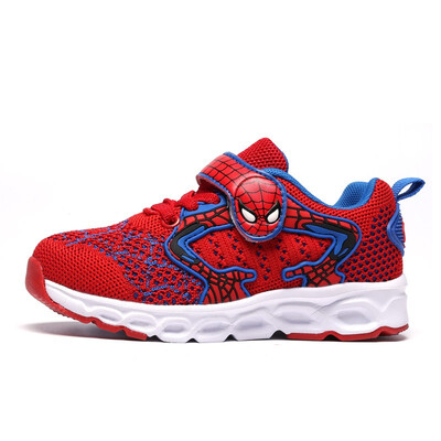

New Fashion Spider Man Kids Sneakers Cartoon Anime Boy Girl Casual Shoes Light Weight Children Running Shoes