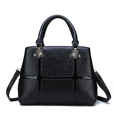 

2019 New Pu Leather Handbag Shoulder Tote Women Bag Satchel Messenger Crossbody Bags Soft Black Womens Bag Handbags