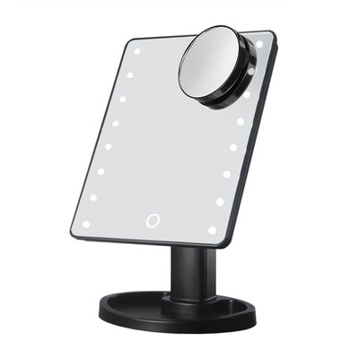 

LED Light Desktop Touch Screen Cosmetic Makeup Mirror with Magnifier