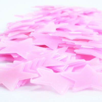 

100Pcs Gorgeous Night-luminous Fluorescent Glow Stars Stickers Home Decor Wall Sticker for Kids Bedroom