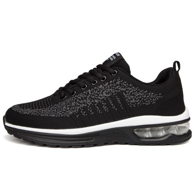 

2019 Light Weight Men Casual Shoes Mesh Breathable Weaving Male Flats Shoes White Black Solid Outdoor Walking Sneakers Men