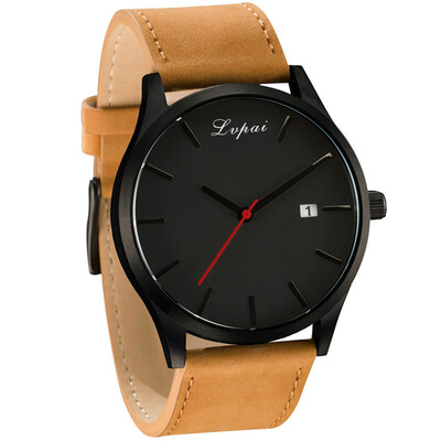 

Lvpai P066 Men\s Fashion Casual Leather Wrist Watch