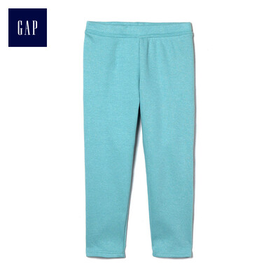 

GAP flagship store childrens clothing baby girl children plus velvet leggings baby childrens waist pants 398345 light blue 100cm 3T