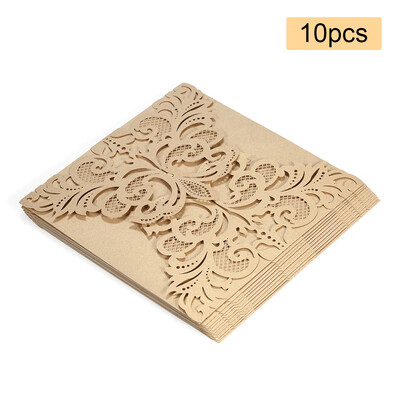 

20Pcs Romantic Wedding Party Invitation Card Delicate Carved Pattern