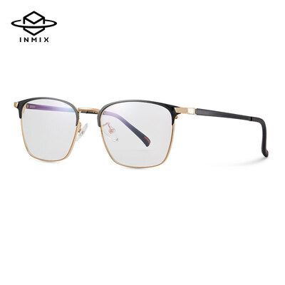 

Sound meter inmix ACGCJD176 2019 new fashion anti-blue glasses men black gold