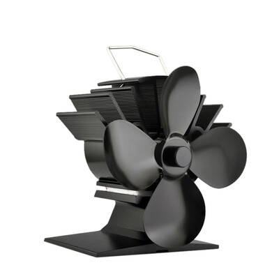 

No Electronic Needed 4-Blade Heat Powered Fireplace Fan Wood Burning Fan Eco-friendly for Efficient Heat Distribution