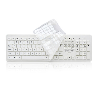

Fine sun SUNNROSE Q2 universal USB interface wired waterproof chocolate keyboard to send keyboard film white