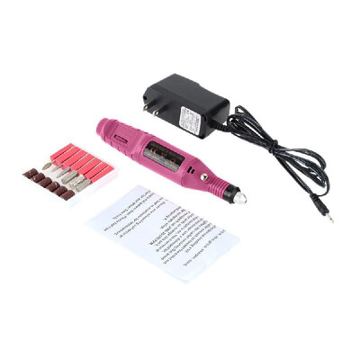 

Pen Shape Electric Nail Drill Machine Art Salon Manicure File Polish6 Bits I4G4