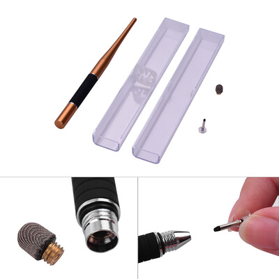 

2-in-1 Capacitive Stylus Pen High Precision with Fiber Tip&Disc Tip Metal TouchScreen Pen for Cell Phone Tablet Laptop Writing