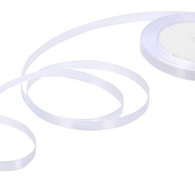 

25 YardsRoll 6mm Width Silk Satin Ribbon DIY Handmade Materials for Home Wedding Party Decorations Invitation Card Gift Wrapping