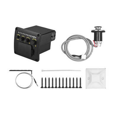 

2-Band EQ Acoustic Guitar Piezo Pickup System with Tuner Function